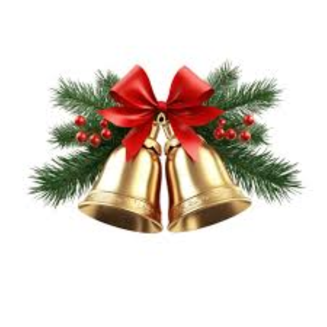 GOLD CHRISTMAS IRON BELL 6PCS TUBE 522050